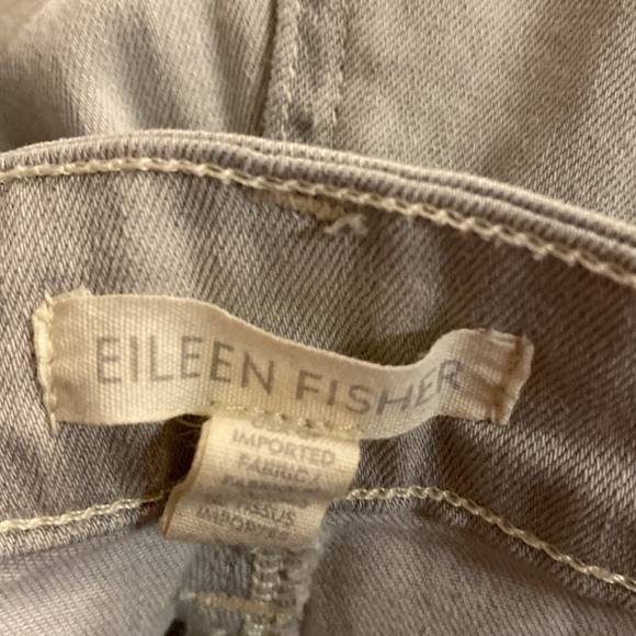 EUC Eileen Fisher Cream/Ivory Colored Jeans, Size 16, Waist flat-19”,Inseam-26” - Picture 5 of 8